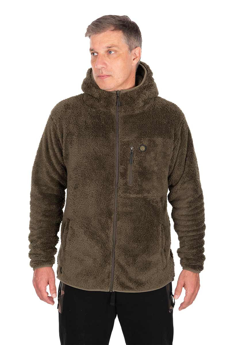 Fox HD Premium Full Zip Teddy Jacket - Khaki Striukė su užtrauktuku