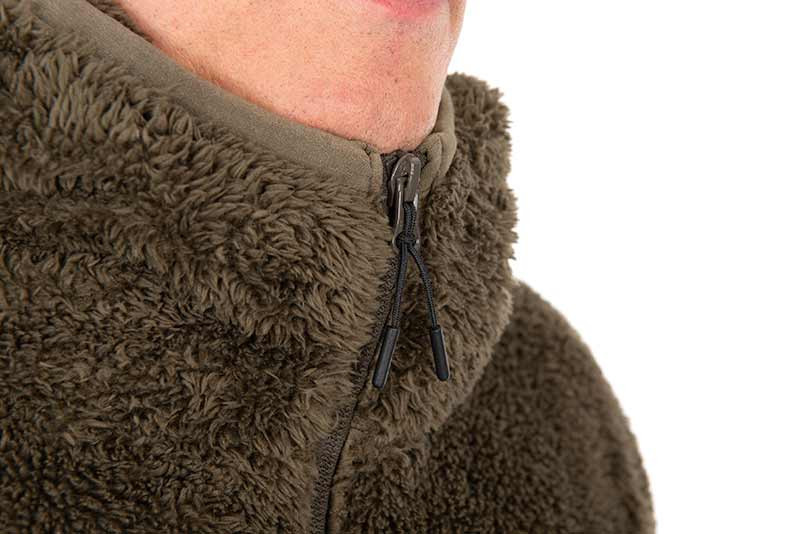 Fox HD Premium Full Zip Teddy Jacket - Khaki Striukė su užtrauktuku