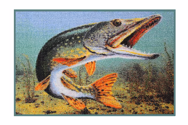 3D pike rug