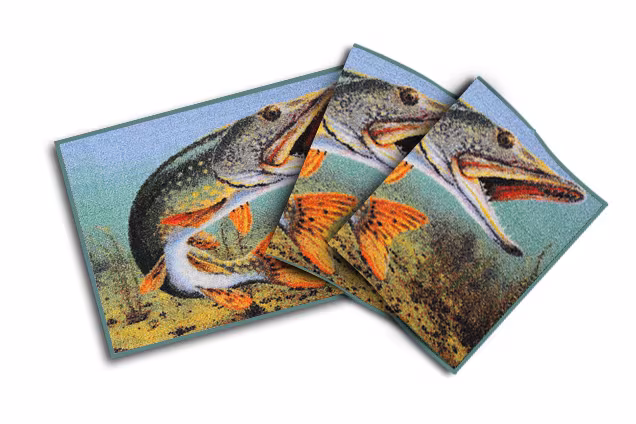 3D pike rug
