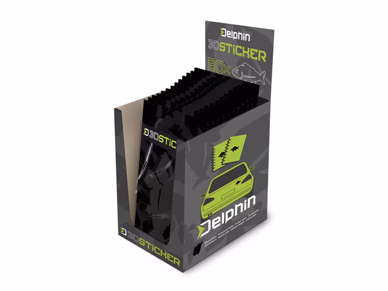 3D sticker Delphin CARP Black