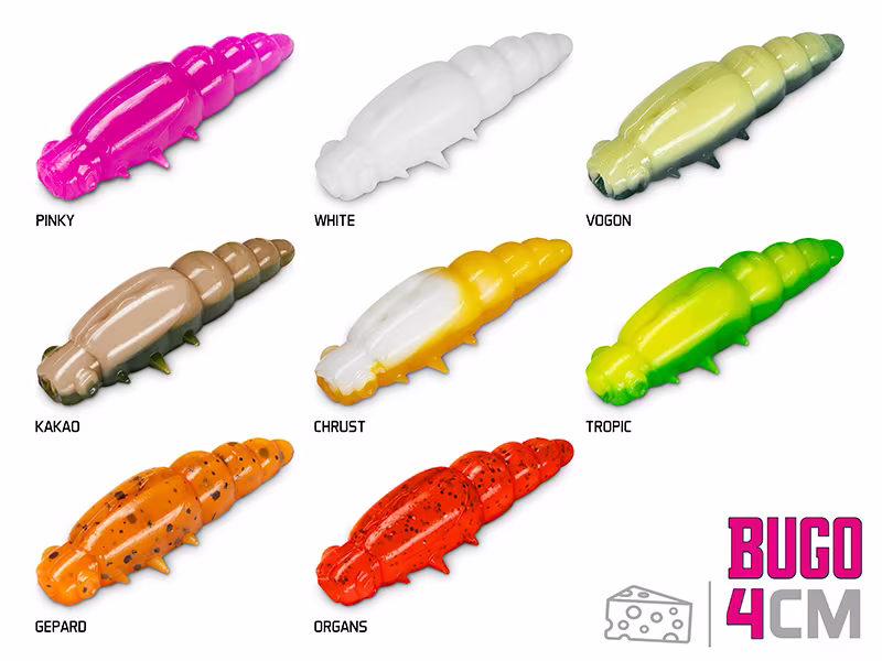 Artificial larvae Delphin BUGO Cheese / 15 pcs