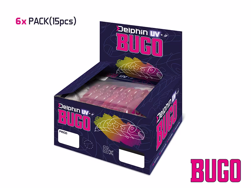 Artificial larvae Delphin BUGO Cheese / 15 pcs