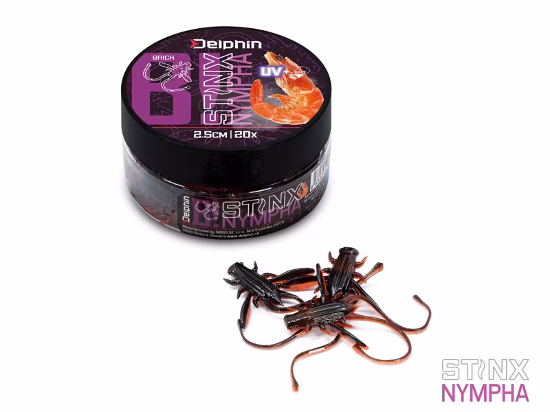 Artificial lure Delphin B! Stinx NYMPHA / 20pcs