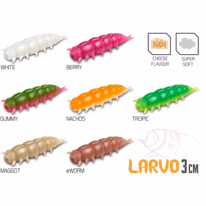 Artificial lure Delphin LARVO Cheese / 15pcs