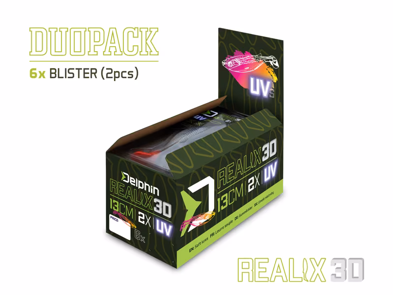 Artificial lure Delphin Realix 3D / 2 pcs