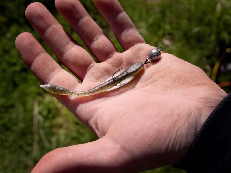 Artificial lure Delphin TOXIN Uvs / 8pcs