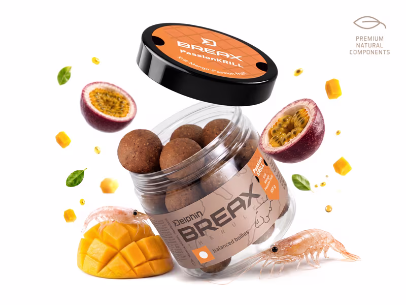 Balanced boilies Delphin BreaX / PassionKRILL