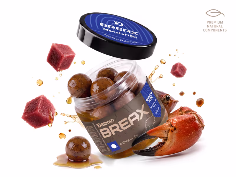Boilies in dip Delphin BreaX / MonstaFISH