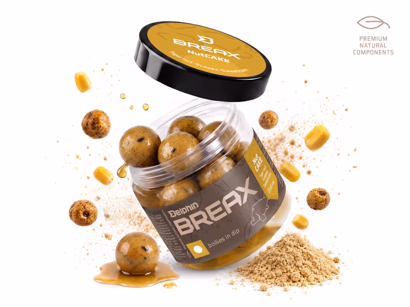 Boilies in dip Delphin BreaX / NutCAKE