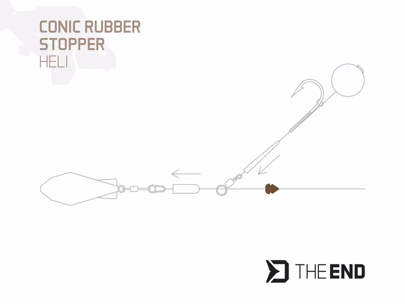 Buffer bead Delphin TheEND Heli Stopper / 15 pcs