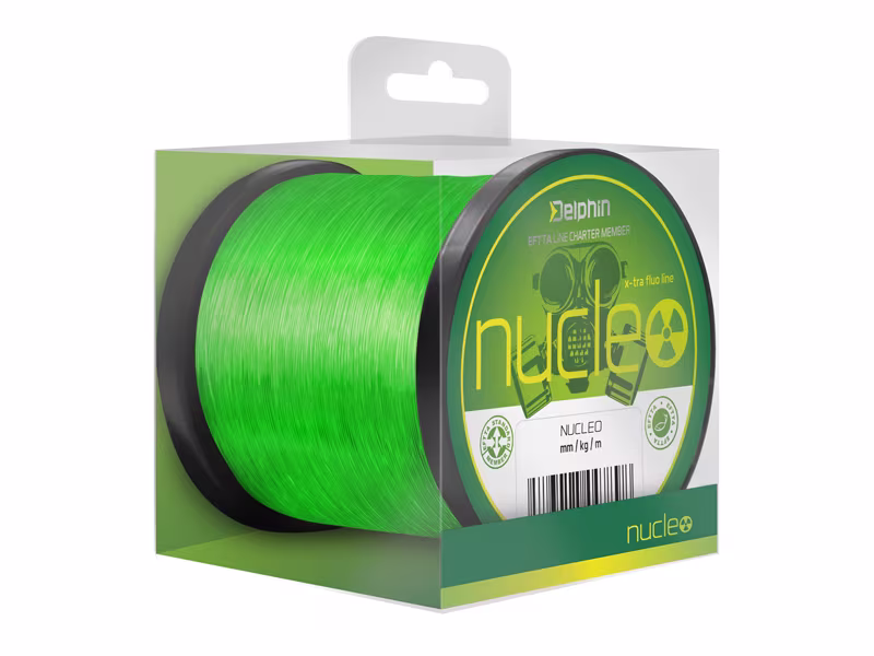 Carp fishing line NUCLEO / fluo green