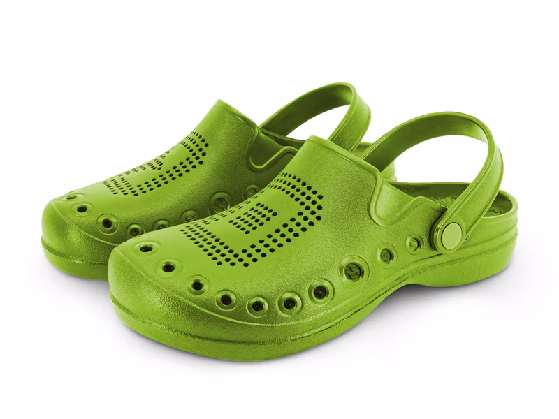 Clogs Delphin OCTO / lime green