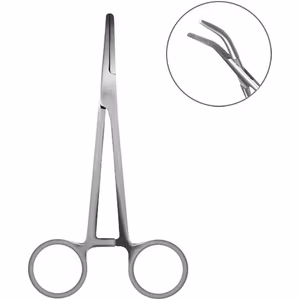 Curved forceps Delphin