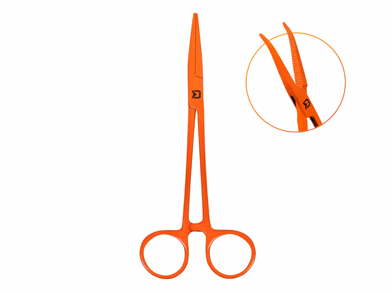 Curved forceps Delphin ATAK! REFLEX