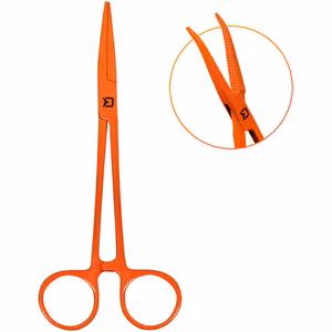 Curved forceps Delphin ATAK! REFLEX