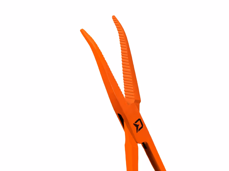 Curved forceps Delphin ATAK! REFLEX