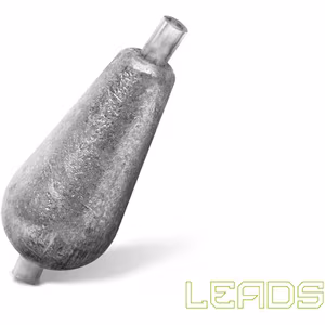 Delphin LEADS pear sinkers with a tube / 20pcs