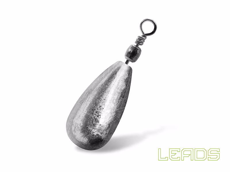 Delphin LEADS Pear with swivel / 10 pcs