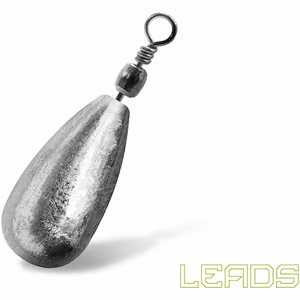 Delphin LEADS Pear with swivel / 10pcs