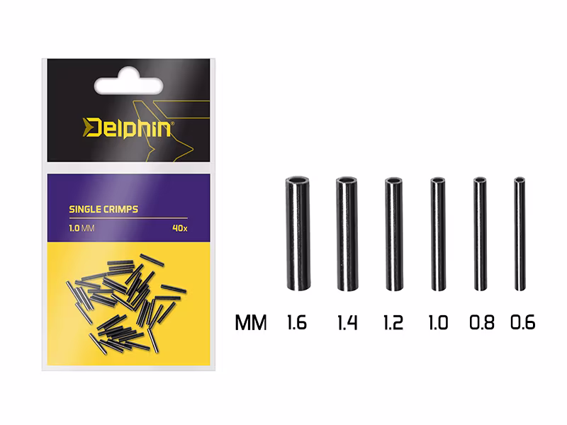 Delphin Single CRIMPS / 40pcs