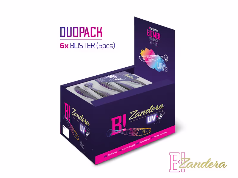 DuoPACK BOX Delphin ZANDERA UVs / 6x 5pcs