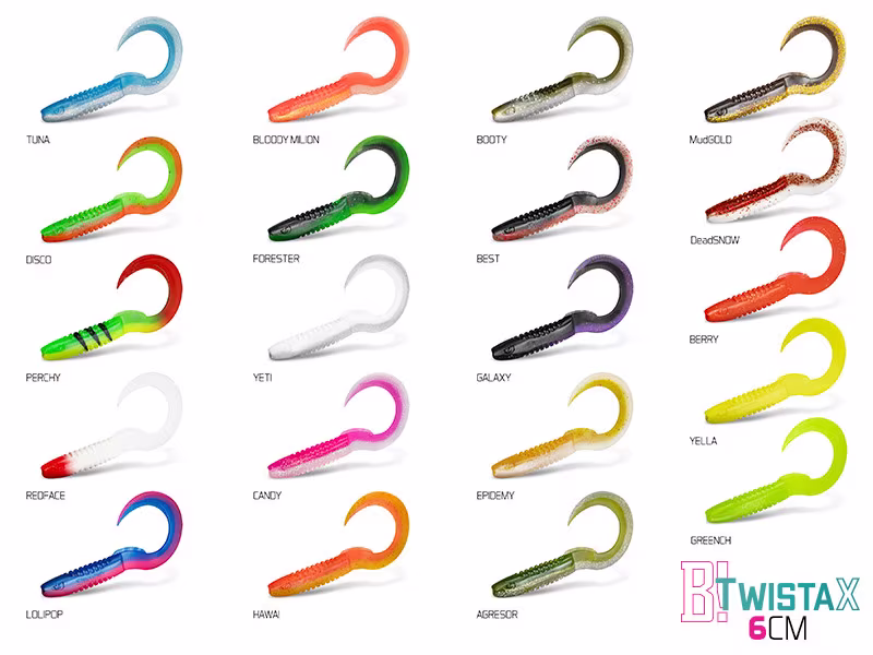DuoPACK BOX Top Mix of Lures Delphin TwistaX Eeltail UVs / 6x 5pcs