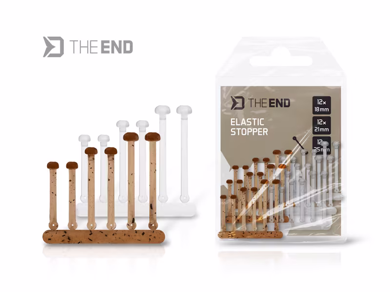 Elastic stopper Delphin THE END / 36 pcs