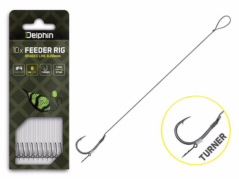 Feeder rig Delphin Braided Sting / 10pcs