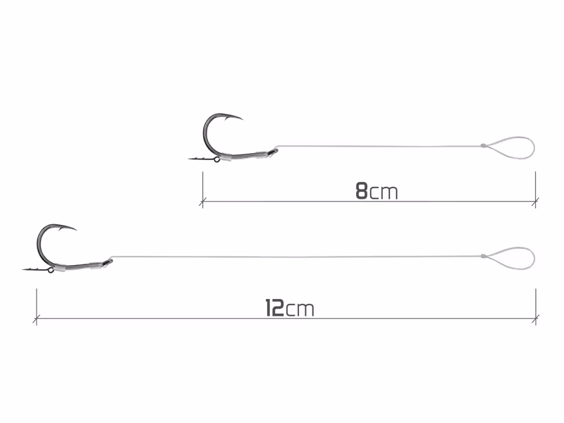 Feeder rig Delphin Fluoro Sting / 10pcs
