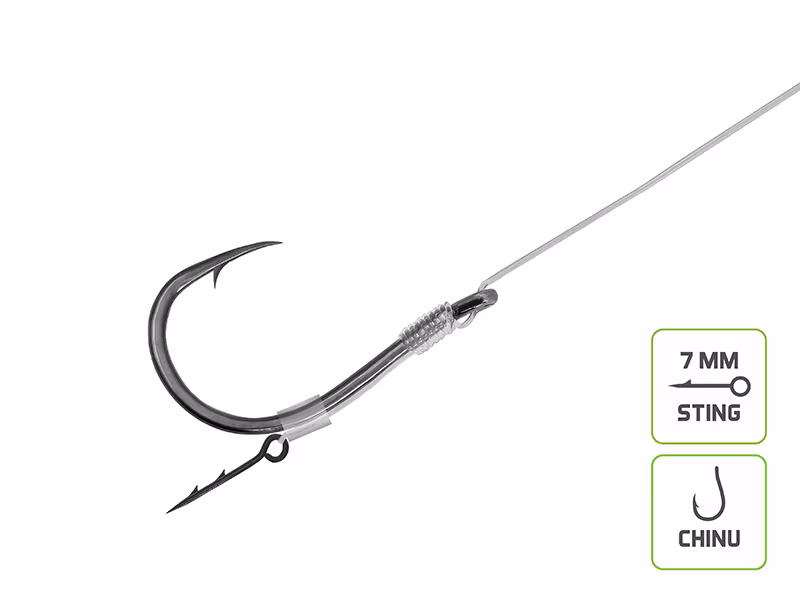 Feeder rig Delphin Fluoro Sting / 10pcs