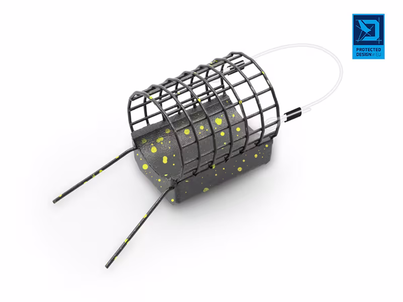 Feeder with Lead Weight Delphin RiverSTIX