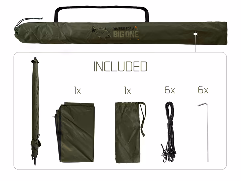 Fishing umbrella with sides Delphin BigONE CARP