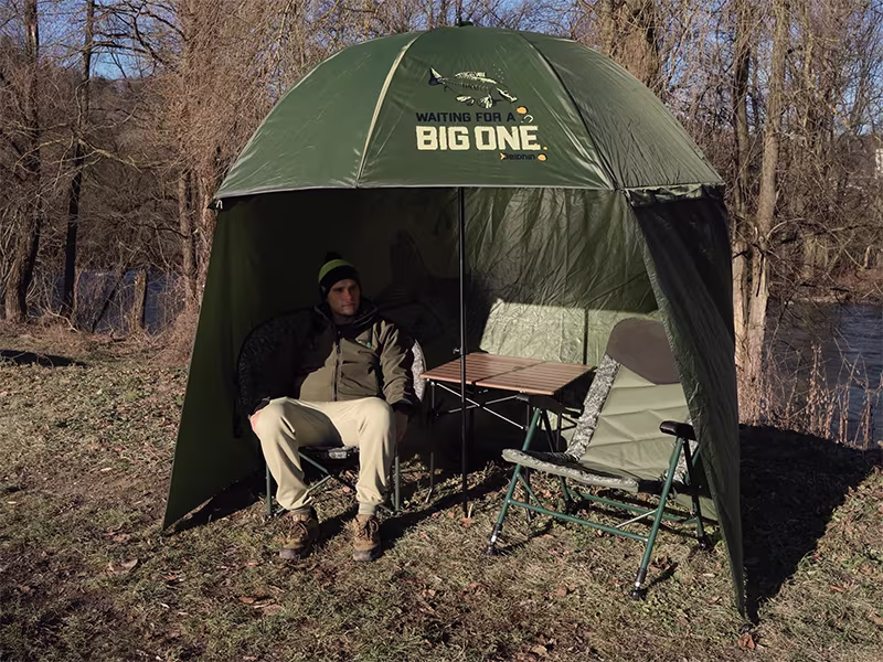 Fishing umbrella with sides Delphin BigONE CARP