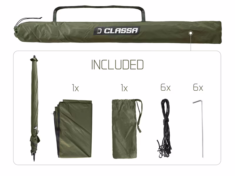 Fishing umbrella with sides Delphin CLASSA