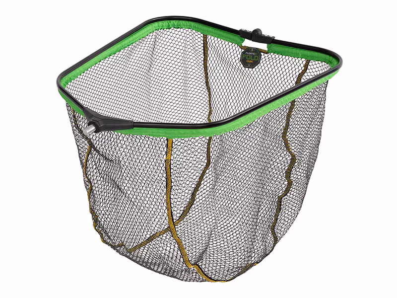 Floating landing net head Delphin REAXE FloateR FoldCUBE