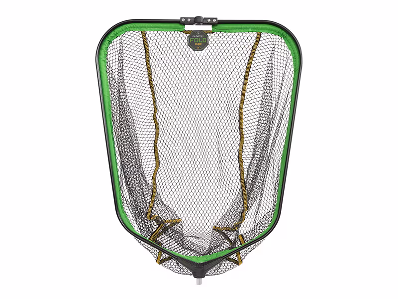 Floating landing net head Delphin REAXE FloateR FoldCUBE