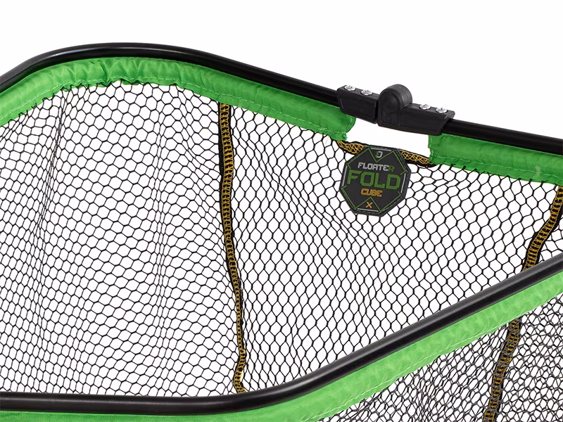 Floating landing net head Delphin REAXE FloateR FoldCUBE