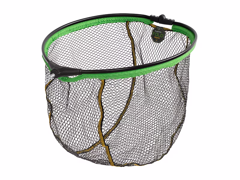 Floating landing net head Delphin REAXE FloateR FoldROUND