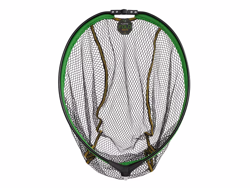 Floating landing net head Delphin REAXE FloateR FoldROUND