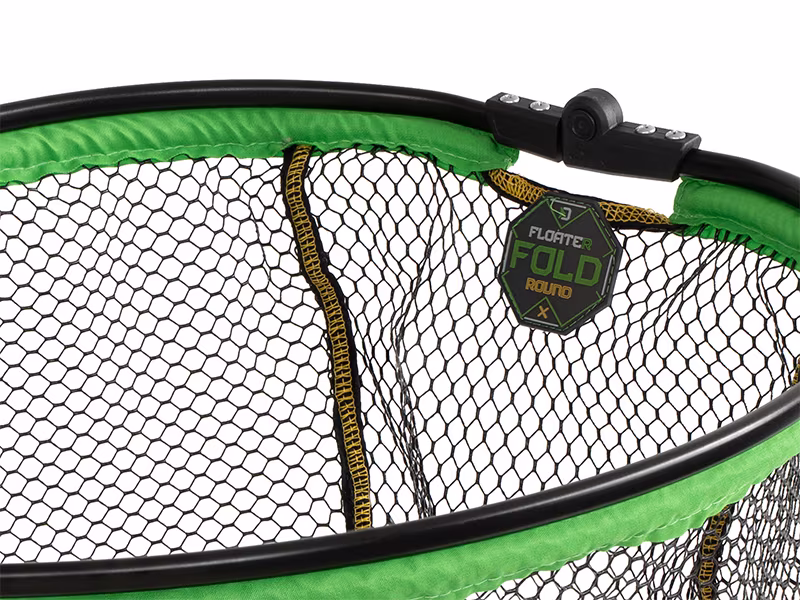 Floating landing net head Delphin REAXE FloateR FoldROUND