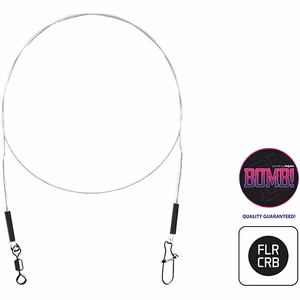 Fluorocarbon wire BOMB! w. swivel and snap hook