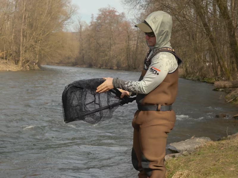 Folding landing net Delphin HALFER