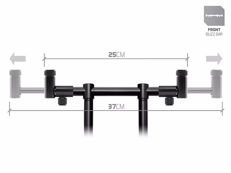 Front buzz bar FlexiMAG for 2 rods Delphin RPX / ProSTALX BW