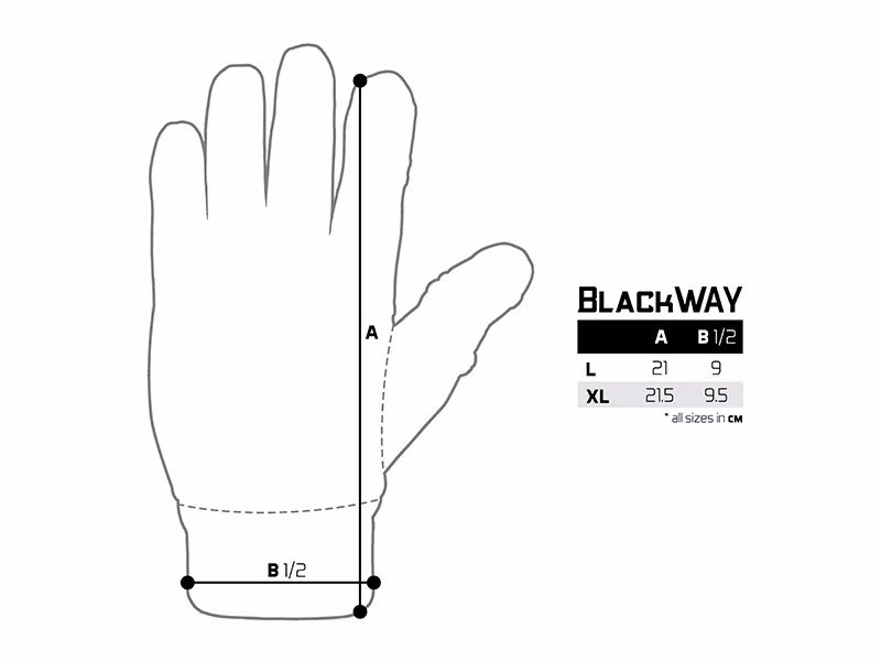 Gloves Delphin BlackWAY Free