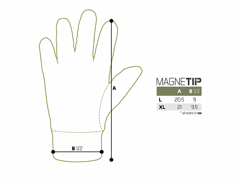 Gloves Delphin MagneTIP
