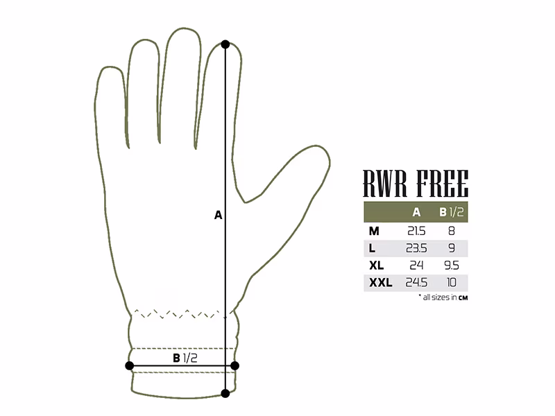 Gloves Delphin RWR Free