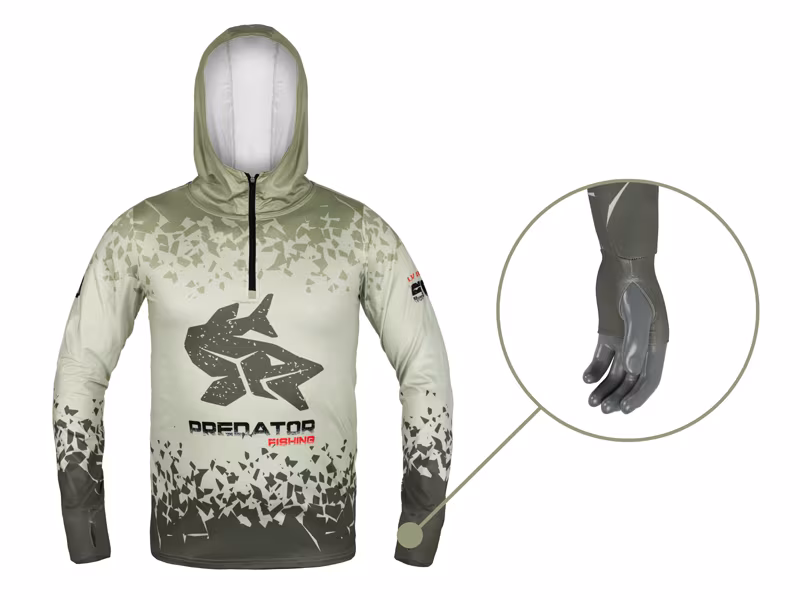 Hooded long sleeve top Delphin UV ARMOR 50+