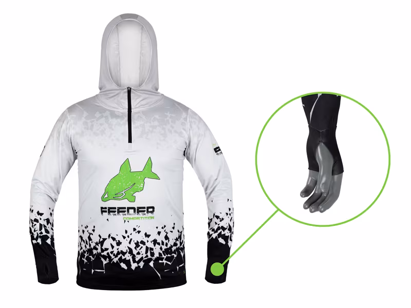 Hooded long sleeve top Delphin UV ARMOR 50+
