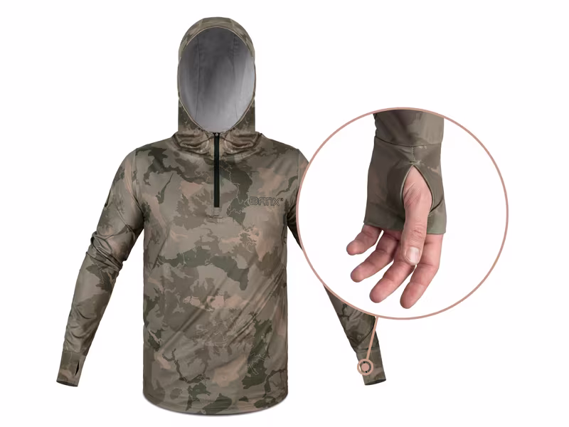 Hooded long sleeve top Delphin UV ARMOR 50+